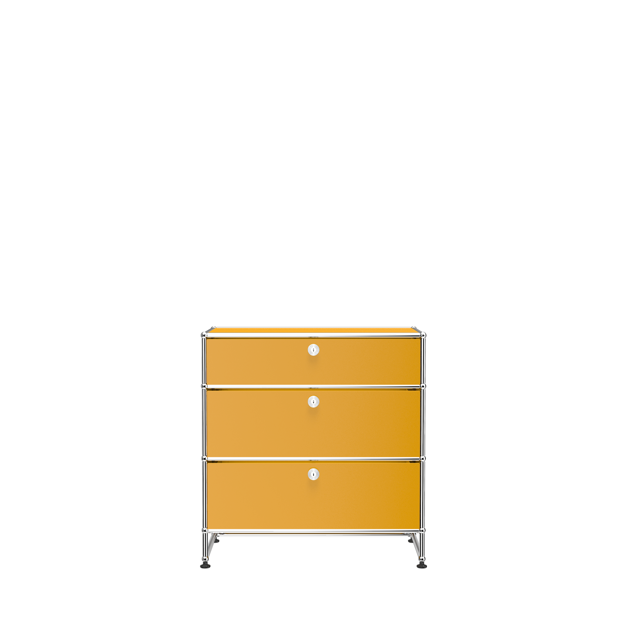 3 Drawer Storage Modular Dresser (Y) in Golden Yellow