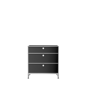 3 Drawer Storage Modular Dresser (Y) in Graphite Black